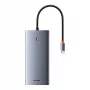 Hub 13in1 Baseus PortalJoy USB-C a HDMI+DP+VGA+C+USB+PD+RJ45+SD/TF+3,5mm (grigio)