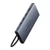 Hub 13in1 Baseus PortalJoy USB-C a HDMI+DP+VGA+C+USB+PD+RJ45+SD/TF+3,5mm (grigio)