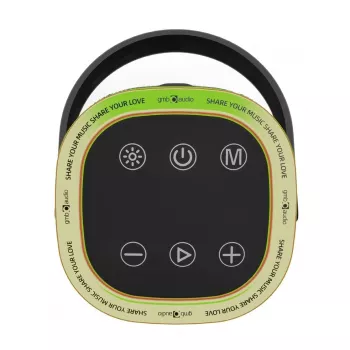 Altoparlante portatile GEMBIRD SPK-BT-LED-06, Bluetooth, LED integrato, batteria ricaricabile