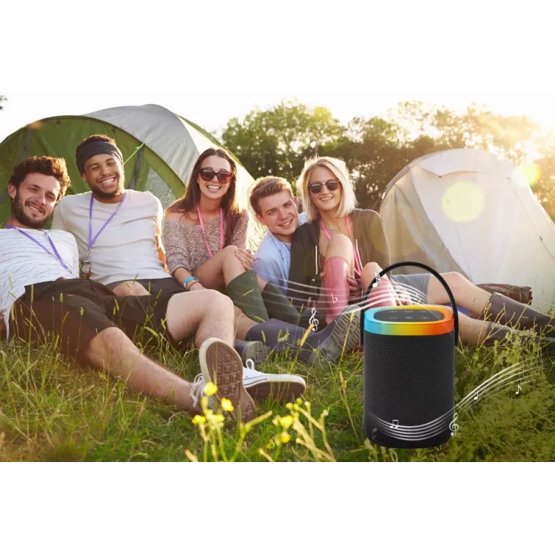 Altoparlante portatile GEMBIRD SPK-BT-LED-06, Bluetooth, LED integrato, batteria ricaricabile