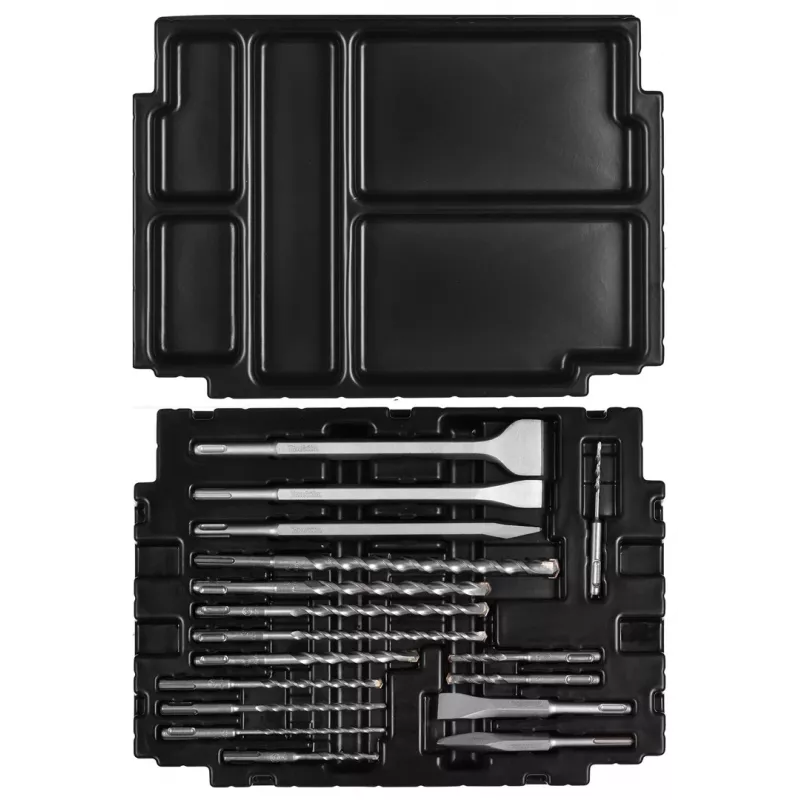 MAKITA SET PUNTE SDS + SCALPELLI 17 pz. IN VALIGETTA MAKPAC