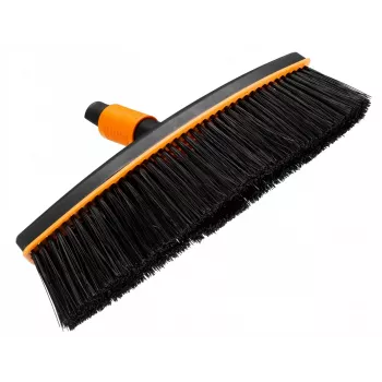 Fiskars 1001416 Scopa plastica nero, arancione