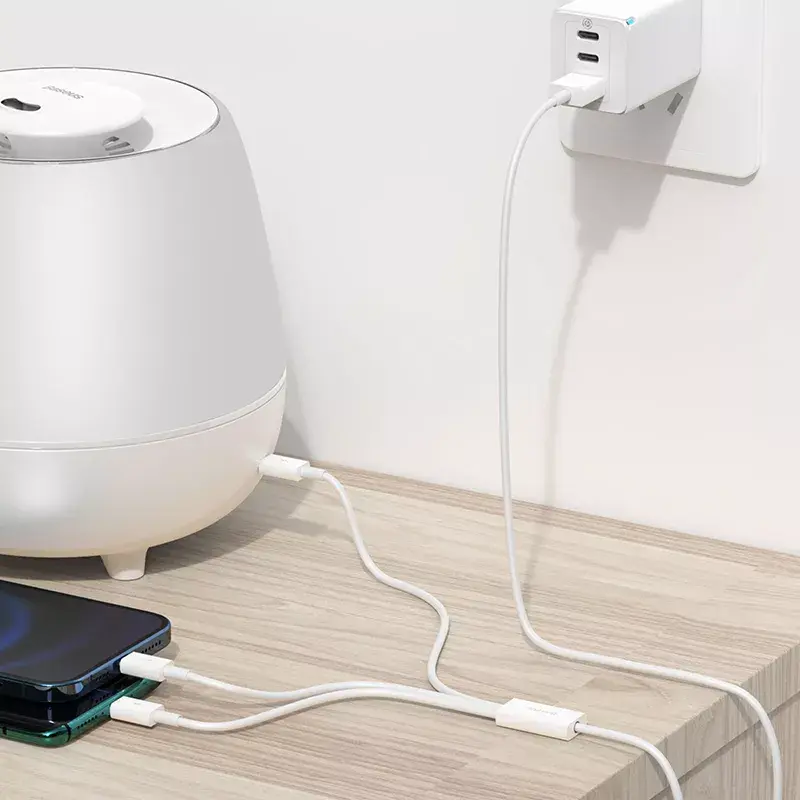 Cavo USB Baseus Superior USB 2.0 1,5 m USB A USB C/Micro USB A/Lightning bianco