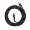 Cavo USB Baseus Cafule 2m USB-C nero rosso