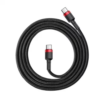 Cavo USB Baseus Cafule 2m USB-C nero rosso