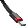 Cavo USB Baseus Cafule 2m USB-C nero rosso