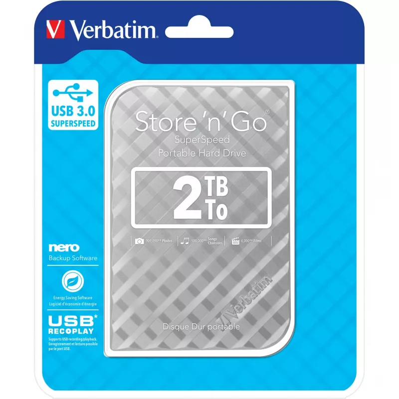 Store n GO 2TB USB 3.0 argento 53198