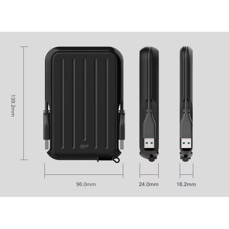 Disco rigido esterno Silicon Power 4TB USB Type-A 3.2 Gen 1 A66