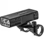 Rockbros luce per bicicletta con funzione power bank + cavo da USB-C a USB-A, 850 lm, nero