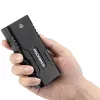 Rockbros luce per bicicletta con funzione power bank + cavo da USB-C a USB-A, 850 lm, nero