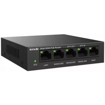 Router cablato Tenda G0-5G-PoE Gigabit Ethernet nero IPSec VPN