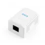 Gembird NCAC-1U6-01 Scatola di installazione Cat6 da superficie