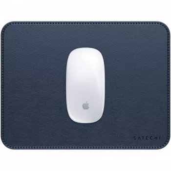 Satechi Premium Mouse Pad – tappetino mouse in pelle vegana (blu)
