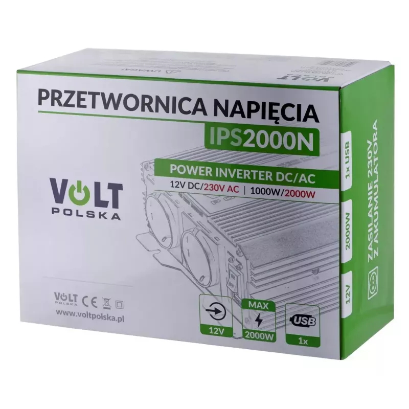 Convertitore di tensione Volt Polska IPS 2000 N 12/230 V 1000/2000 W
