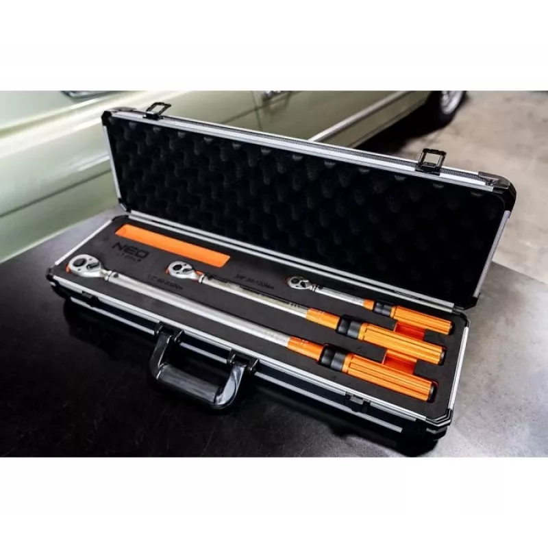 Set chiavi dinamometriche bidirezionali Neo Tools 1/4, 3/8, 1/2, 3 pezzi