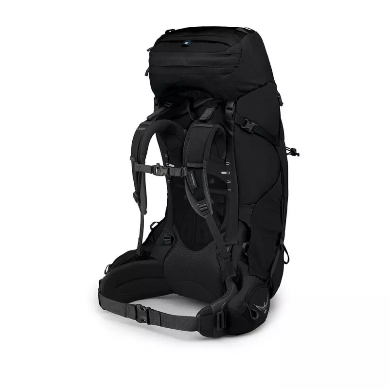 Zaino Osprey Aether 65 — 65 L, nylon, nero, 2,2 kg, larghezza 40 cm, uomo
