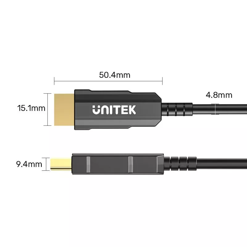 Cavo HDMI UNITEK C11072BK-50M 50m 18 Gbit/s 2.0 Nero