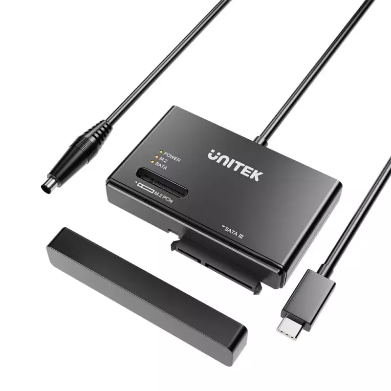 Case SSD UNITEK S1232A01-EU Nero M.2/2,5 pollici/3,5 pollici 10 Gbit/s