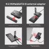 Case SSD UNITEK S1232A01-EU Nero M.2/2,5 pollici/3,5 pollici 10 Gbit/s