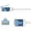 Cavo patch Goobay CAT 6A ultra flessibile slim U/UTP bianco - connettore extra corto (74286)