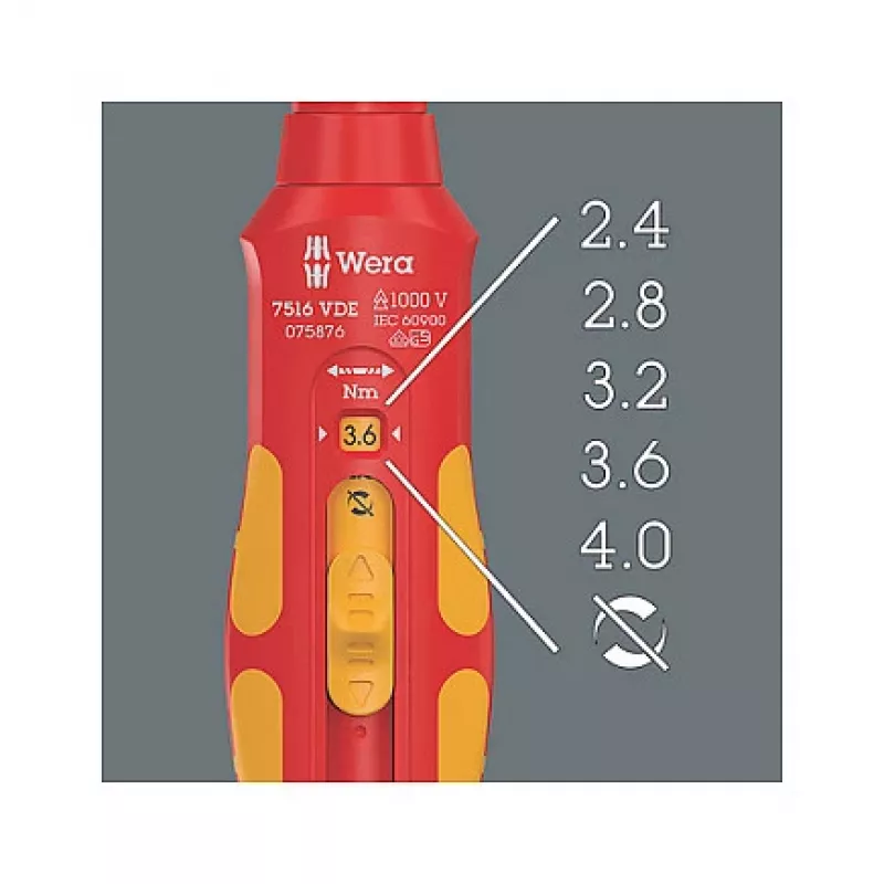 Chiave dinamometrica Wera 05075876001 meccanica 2,4 - 4 N⋅m