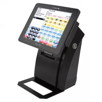 Sistema cassa tutto-in-uno Olympia Touch 200 TSE – touchscreen TFT 24,6 cm (9,7″), stampante termica 170 mm/s, scheda SD, nero