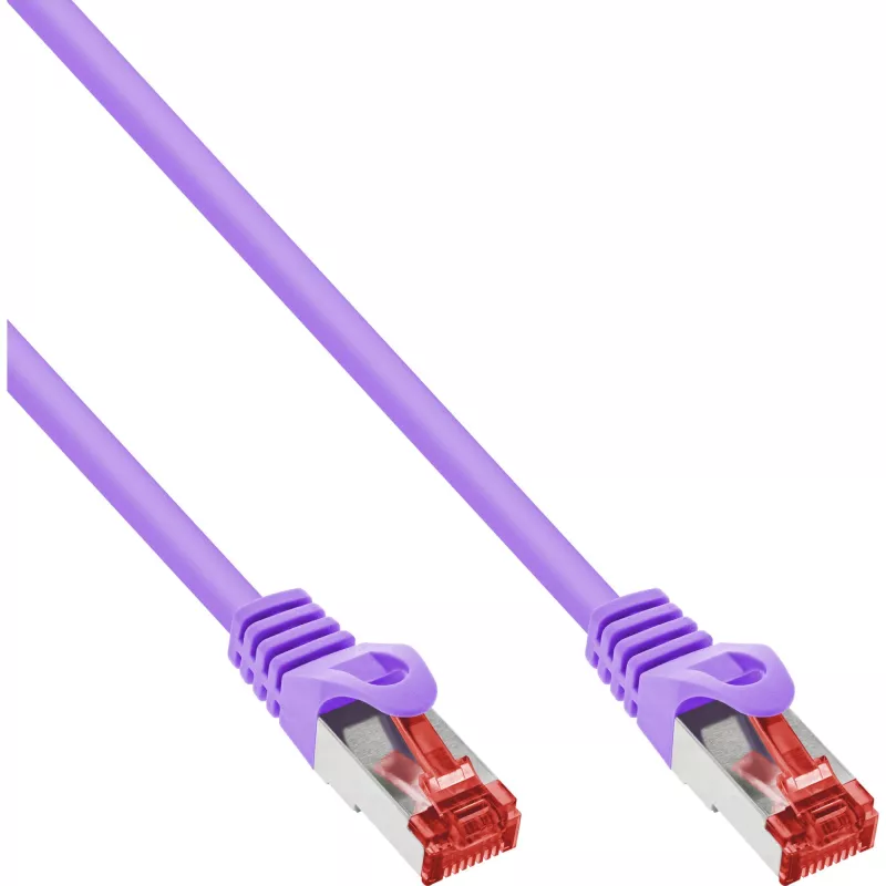 Cavo patch InLine S/FTP PiMF Cat.6 250MHz PVC rame viola 15m