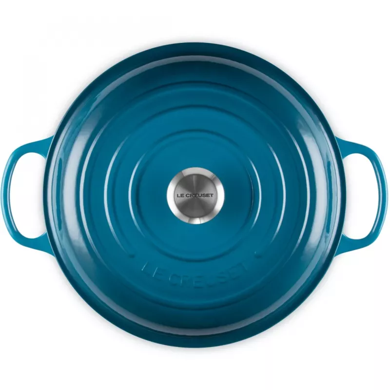 Le Creuset Signature padella bassa rotonda per brasare 30 cm Deep Teal (21180306422430)