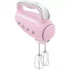 Smeg HMF01PKEU frullatore a mano in stile retrò anni '50 rosa