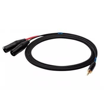SSQ cavo jack stereo 3,5 mm a 2x XLR maschio MIXLR3 — cavo audio 3 m
