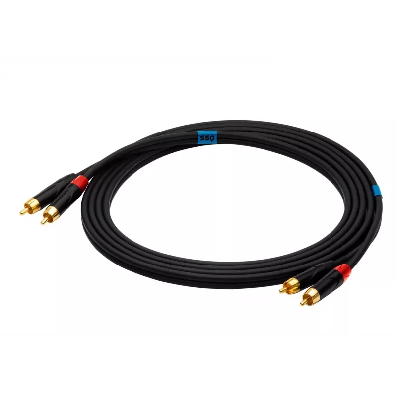 SSQ RCARCA3 - cavo 2x RCA - 2x RCA - 3 m, nero