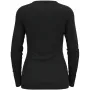 Odlo BL TOP girocollo l/s MERINO 200 maglietta donna, taglia S, nero