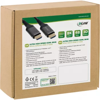 Cavo HDMI AOC InLine 17915X Ultra High Speed 8K, Active Optical, 15 m