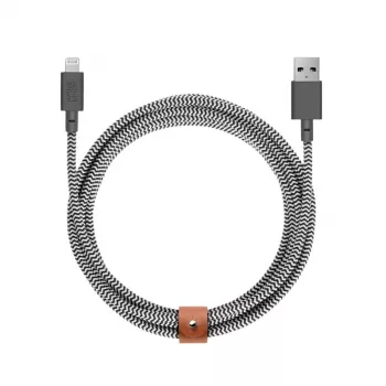Cavo USB-A-Lightning Native Union Belt Cavo XL 3 m nero bianco