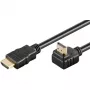 Goobay cavo HDMI 2.0 angolare 90° con Ethernet 4K 60Hz 5 m nero