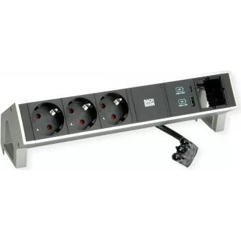 BACHMANN DESK 2 3x CEE7/3 1x caricatore USB 1x CM (902.9964)