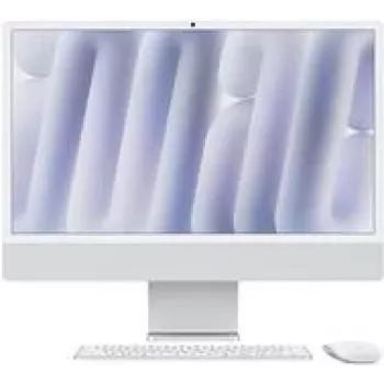 APPLE iMac Z1E2 59,62cm 23,5 pollici standard glass M4 8C CPU/8C GPU/16C N.E. 16GB 512GB SSD Gbit Eth MM MaKey DE argento (Z1E2-MWUC3D/A-078PO4)