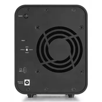 TerraMaster D5 HYBRID array di dischi desktop nero 5 unità HDD SSD