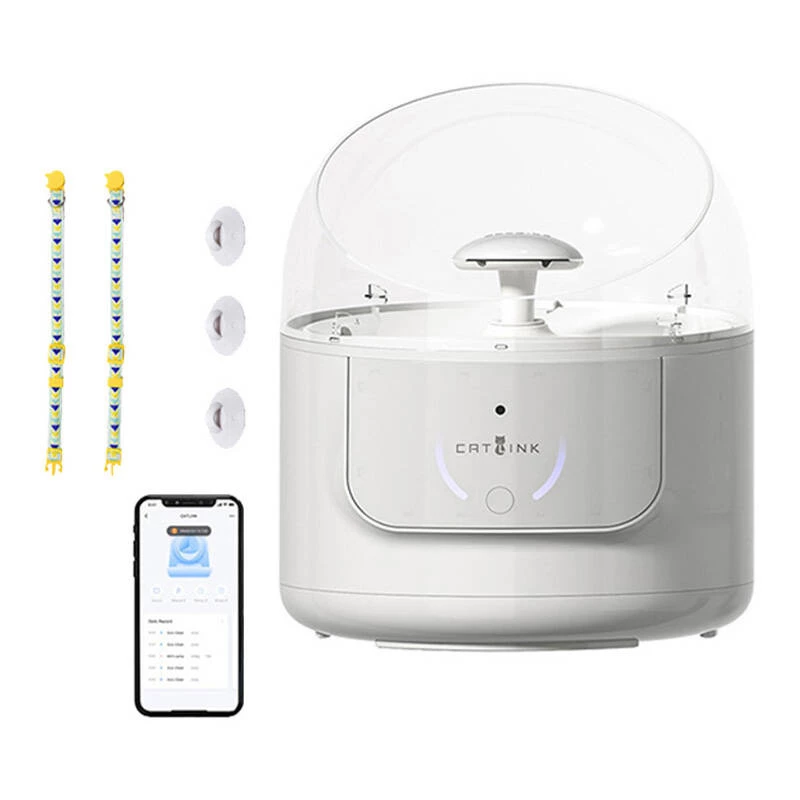 Fontanella per animali Catlink Pure CL-W-01, capacità 2,5 l, acqua circolante filtrata
