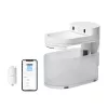 Fontanella per gatti Catlink Pure 3 CL-WB-02 bianca con sistema di filtraggio e flusso d'acqua regolabile