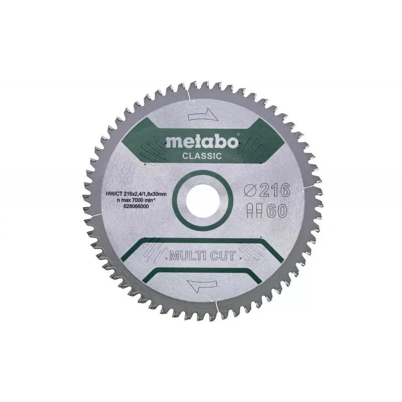 Lama circolare Metabo 628066000 21,6 cm