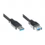 Good Connections cavo di prolunga USB 3.0 connettore maschio A su connettore femmina A - nero - 1m