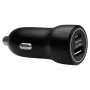 Caricabatterie da auto d bramante re-charge — USB-C 30W + USB-A 18W, 12–24V, nero