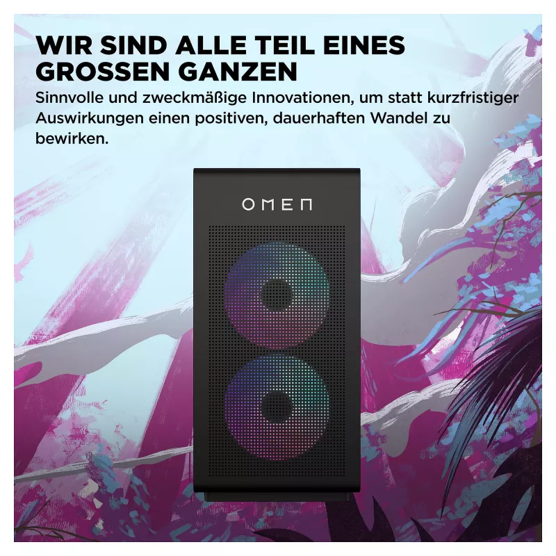 PC desktop gaming OMEN GT16-1171ng - AMD Ryzen 7 9800X3D, 32 GB RAM, 2 TB SSD, GeForce RTX 5070Ti, Win