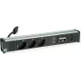 Ciabatta Bachmann CONI 912.18118 con 3x prese CEE7 e 2x connessioni di rete CAT6a