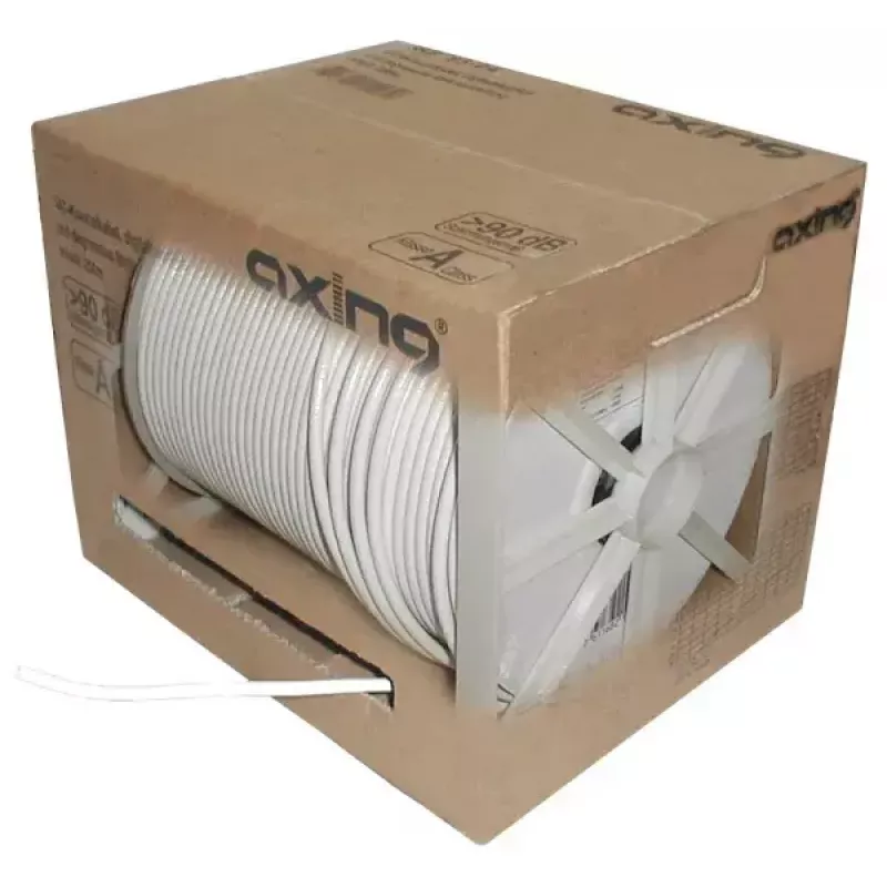 Cavo coassiale Axing SKB09404 250 m bianco 6,6 mm