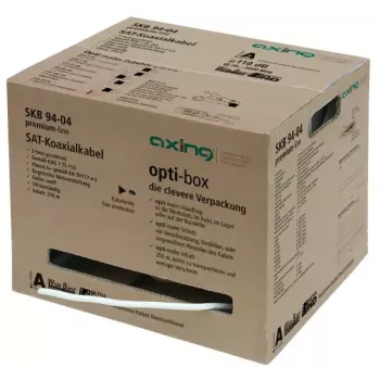 Cavo coassiale Axing SKB09404 250 m bianco 6,6 mm