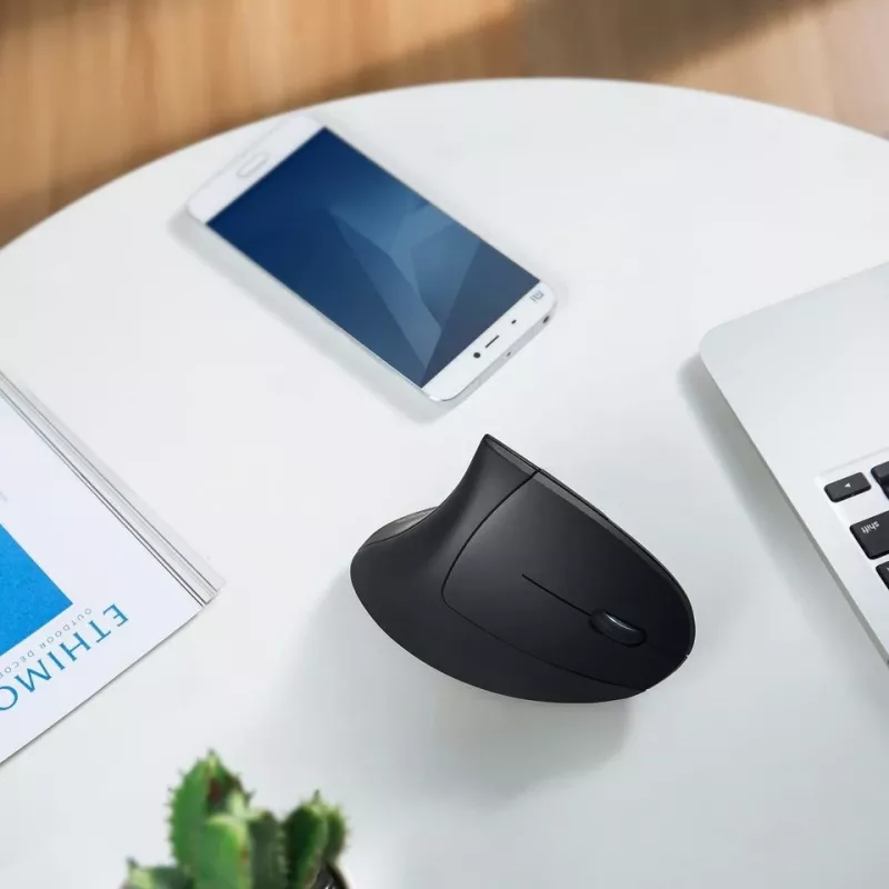 Anker Innovations Anker Vertical Ergonomic - mouse verticale - ottico - 5 tasti - wireless - 2.4 GHz - ricevitore wireless (USB) (A7852011)