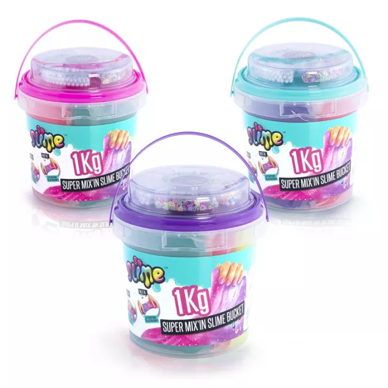 Slime Canal Toys Slime Super Bucket 1kg multicolore 6 anni