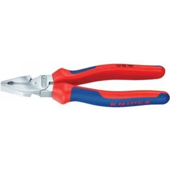 Pinza combinata ad alta leva Knipex l.180 mm, cromata, guaina multiuso